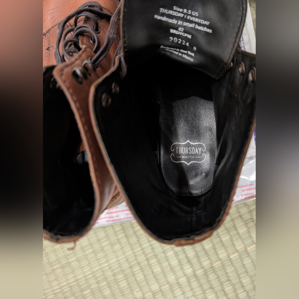 Thursday Captain Boot Brown Leather Men's Size 9.5 - Picture 6 of 7